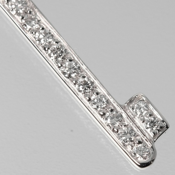 TIFFANY Fleur Drisky Mini Pendant Top Length 24mm Pt950 Platinum Diamond &Co. - Picture 6 of 8
